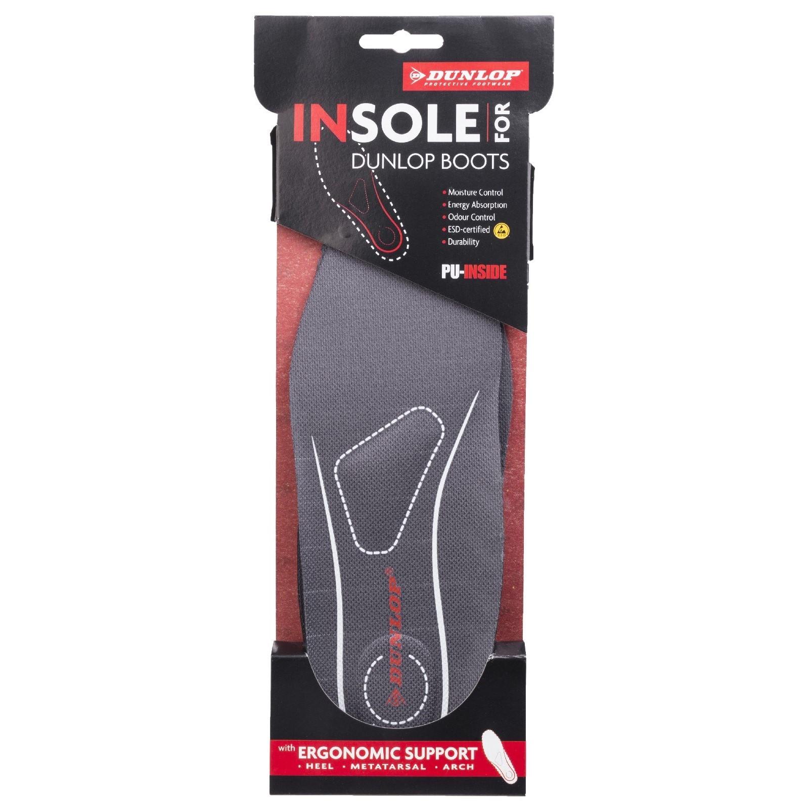 Dunlop Insole Premium With Ergonomic Support - Black