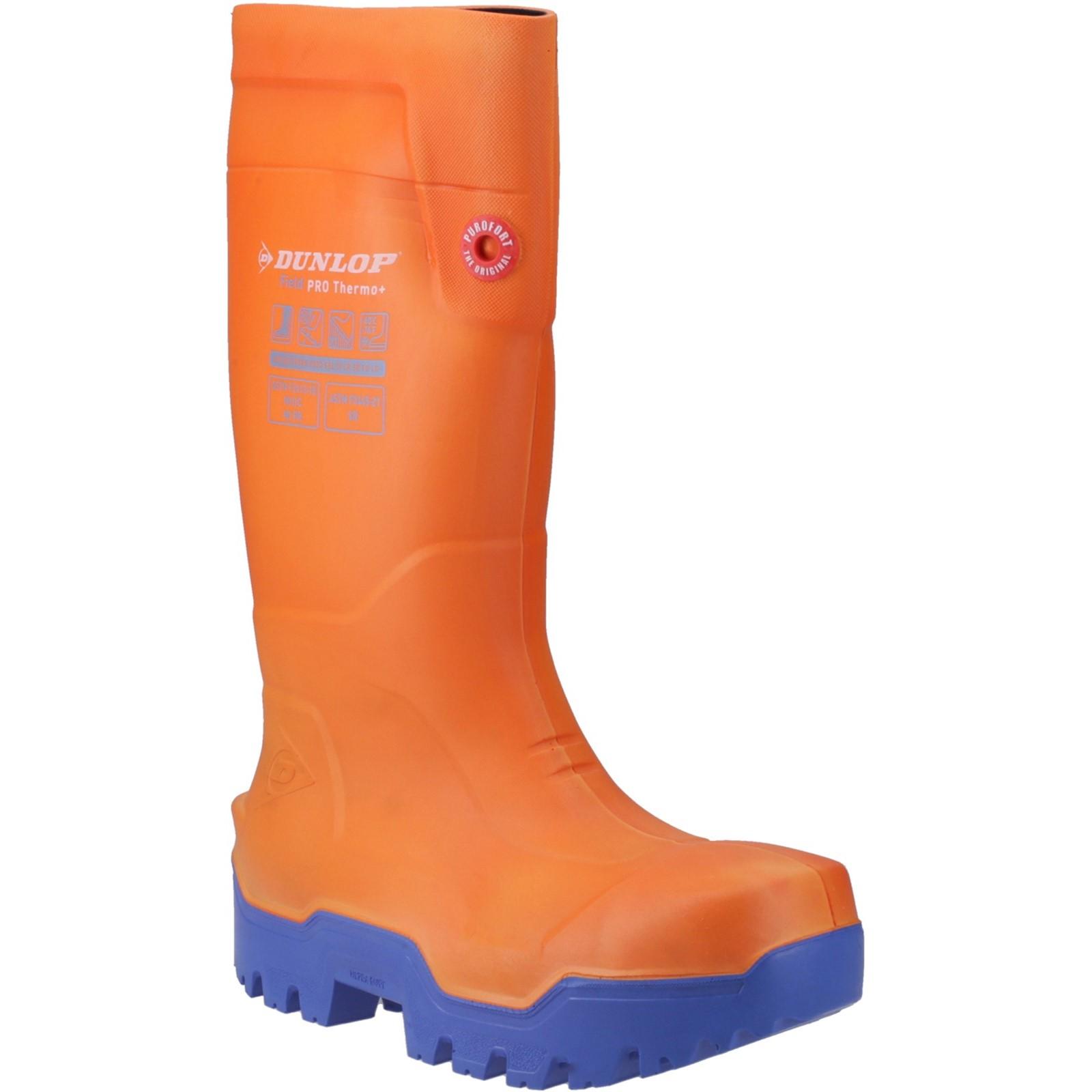 Dunlop FIELDPRO THERMO+ Safety Wellington - Orange in Orange
