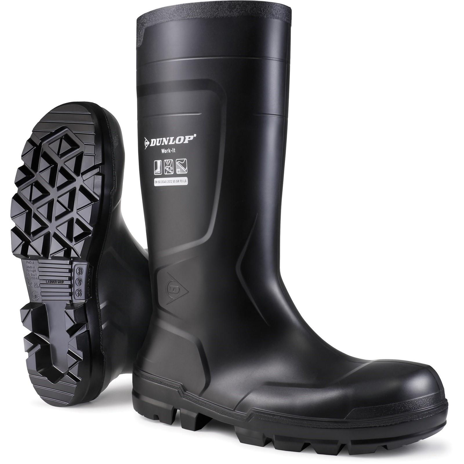 Dunlop Work-It Full Safety Wellington - Black