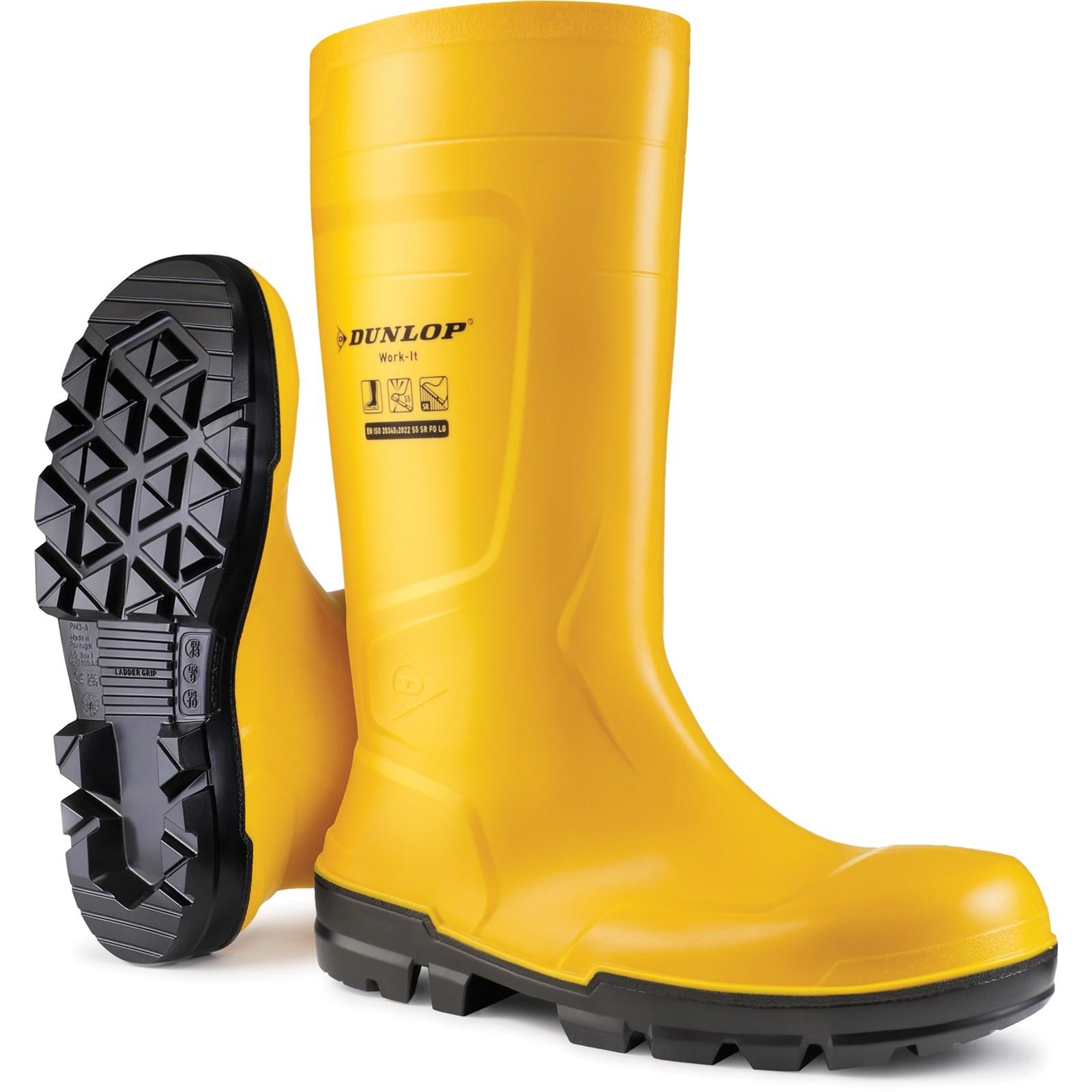 Dunlop Work-It Full Safety Wellington - Yellow