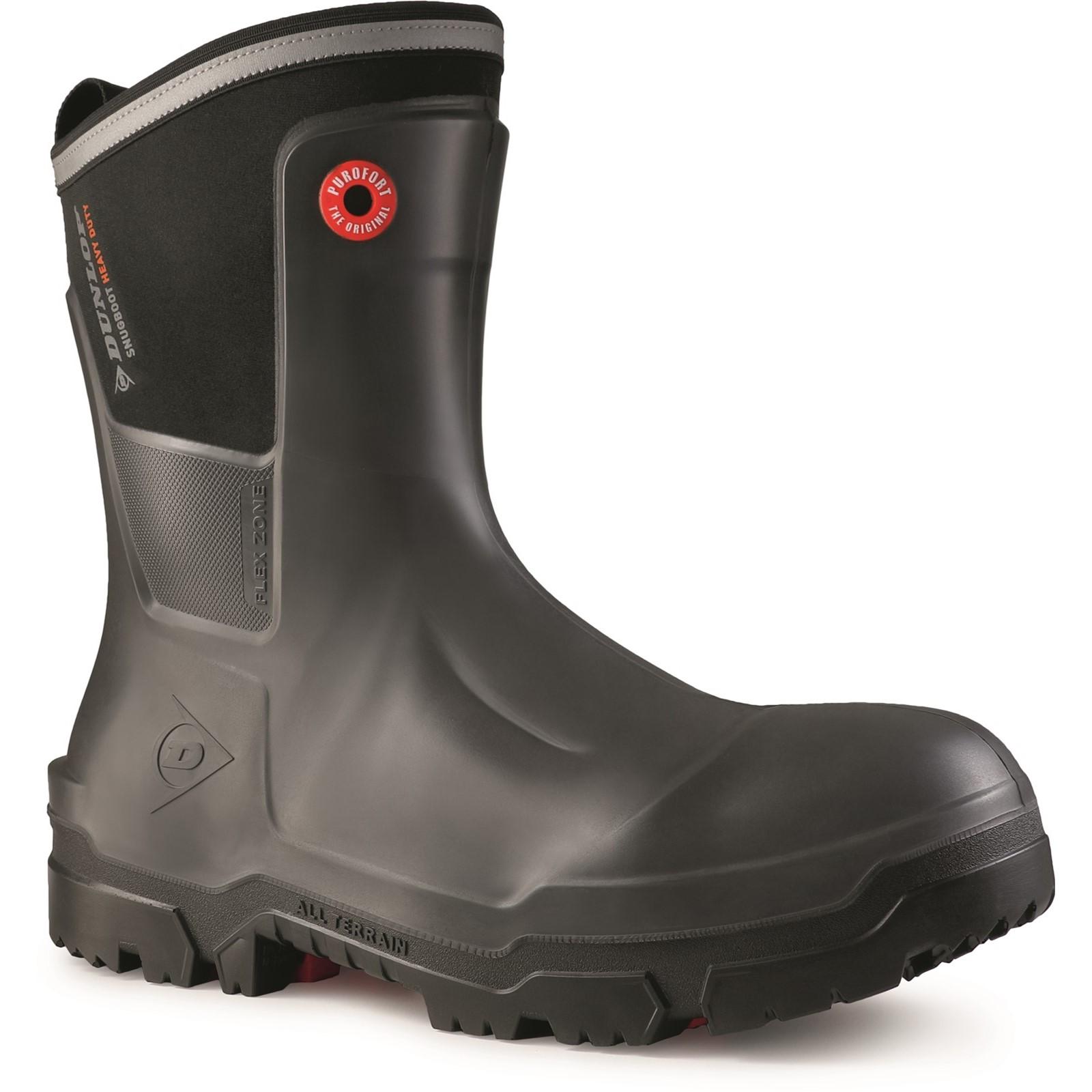 Dunlop Snugboot Heavy Duty Calf Full Safety - Charcoal in Charcoal