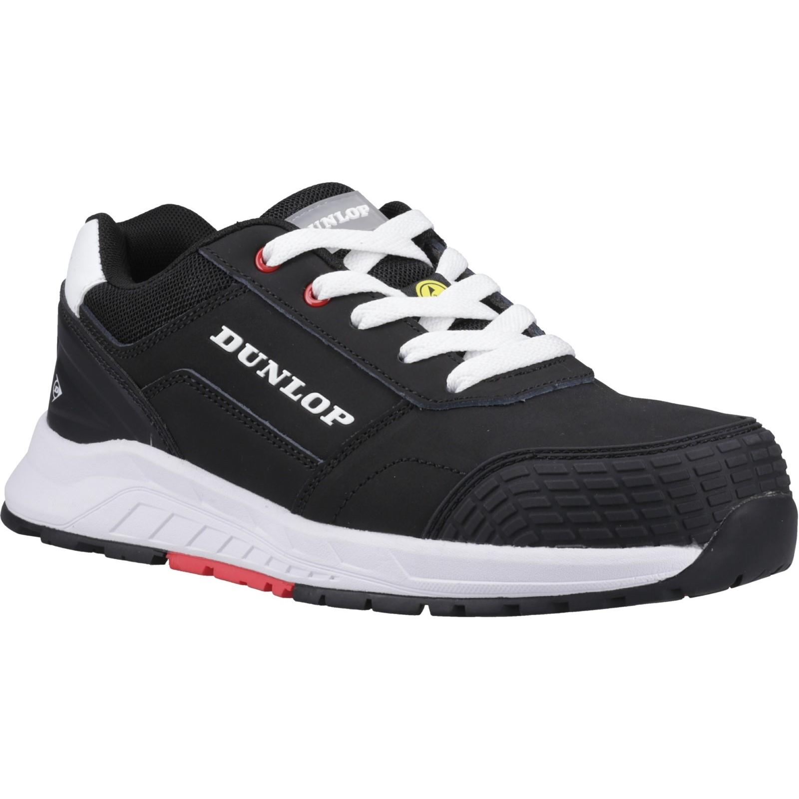Dunlop Storm Safety Shoes - Black/White/Red in Black/White/Red