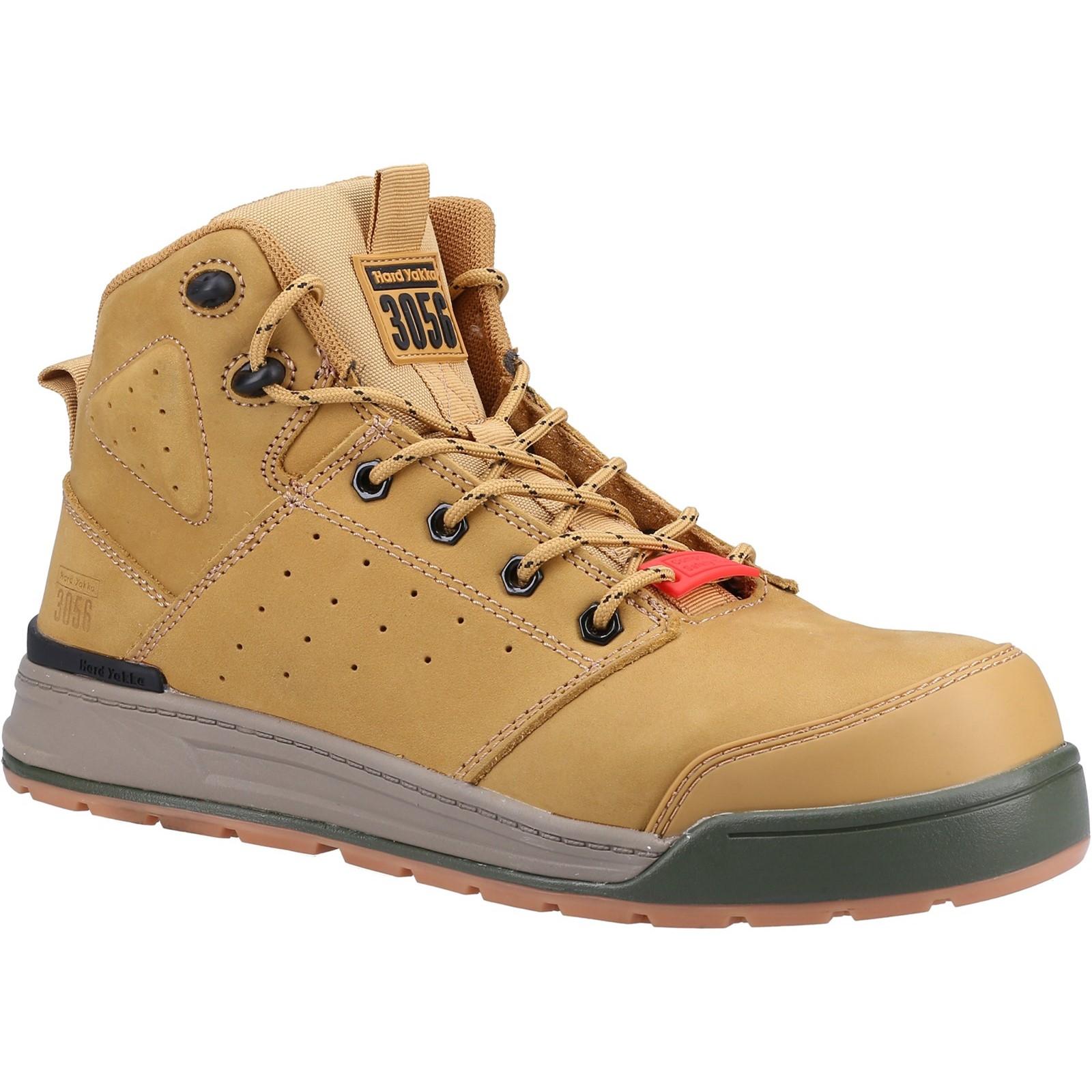 Hard Yakka 3056 Lace Zip Safety Boot - Wheat in Wheat