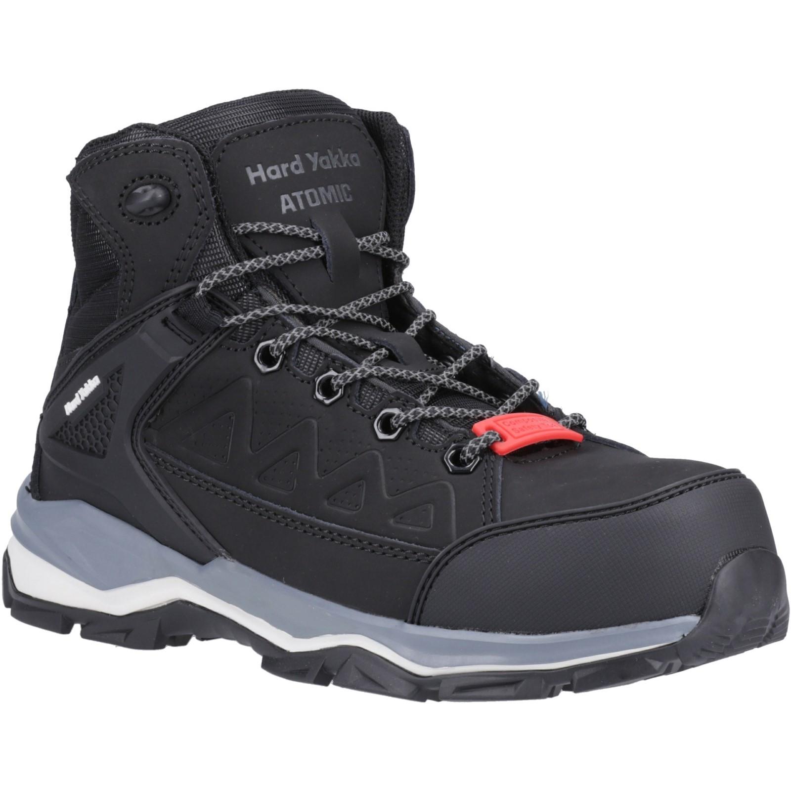 Hard Yakka Atomic PR Hybrid Side Zip Safety Boot - Black in Black