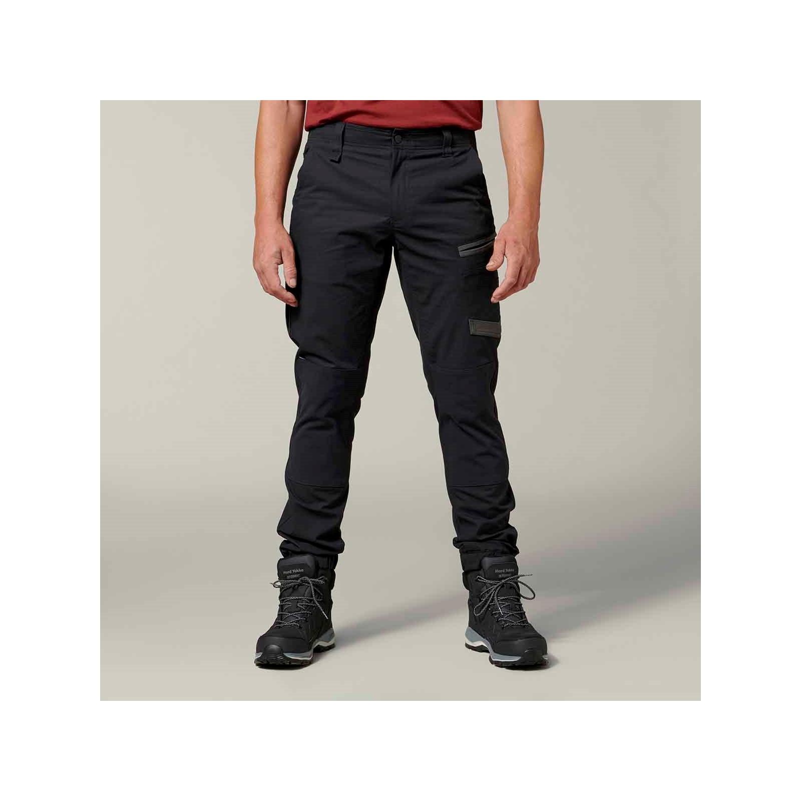 Hard Yakka Raptor Cuff Pant - Black in Black