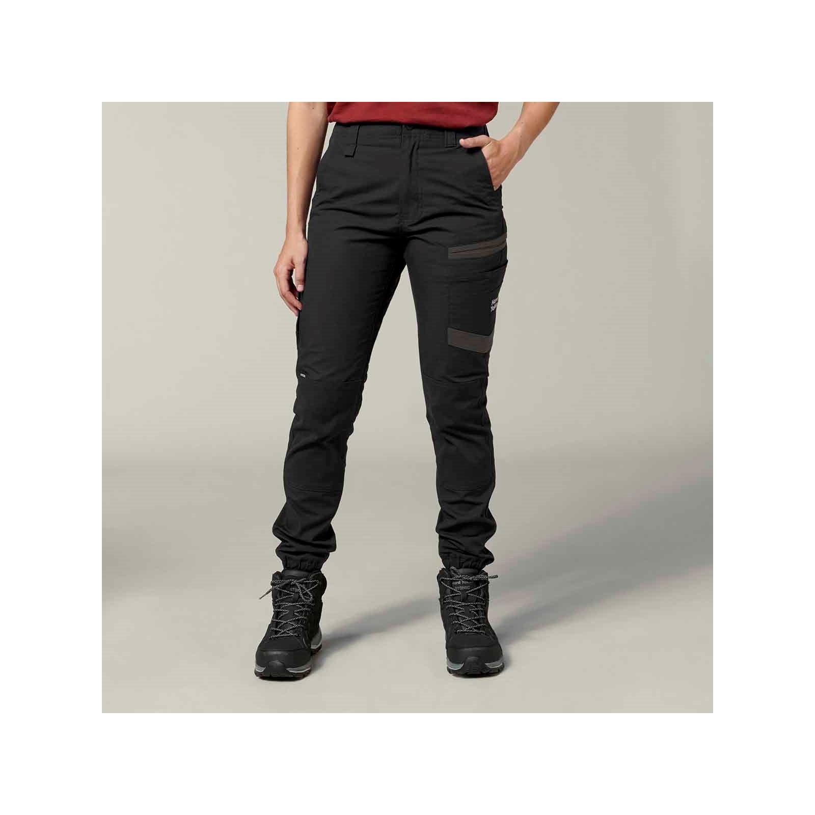 Hard Yakka Raptor Cuffed Pant - Black in Black