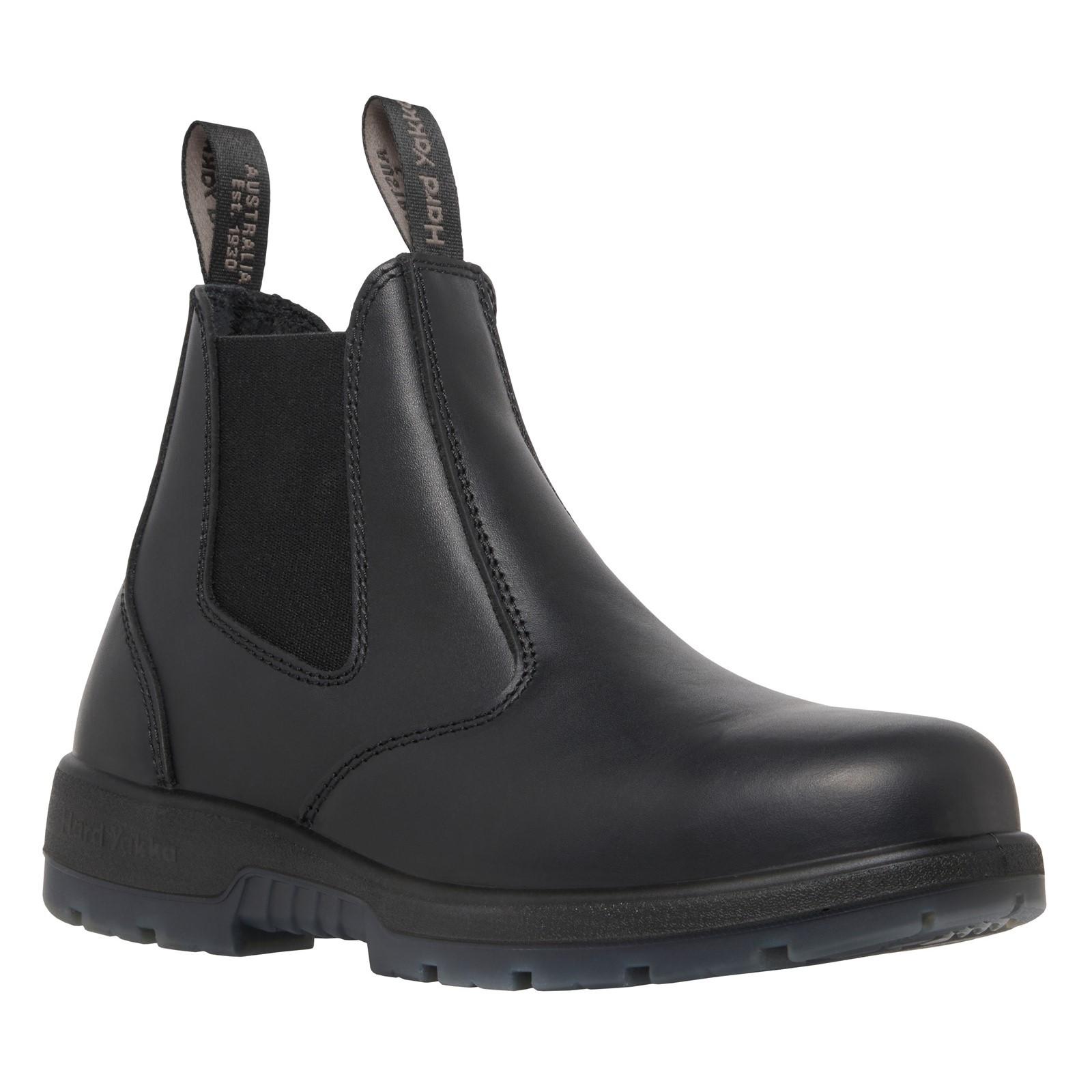Hard Yakka Outback Safety Dealer Boot - Black in Black