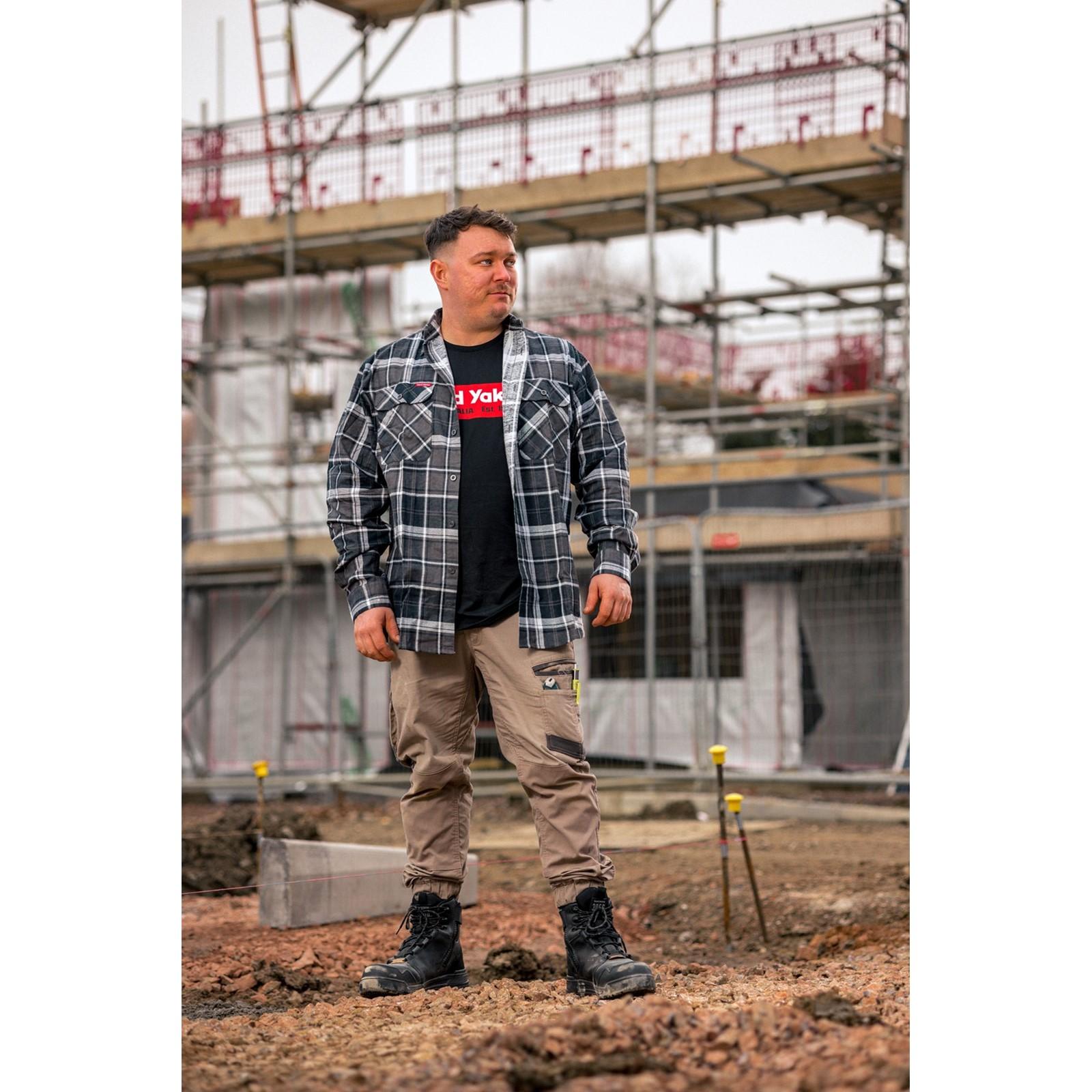 Hard Yakka Core Flannel Shirt - Charcoal