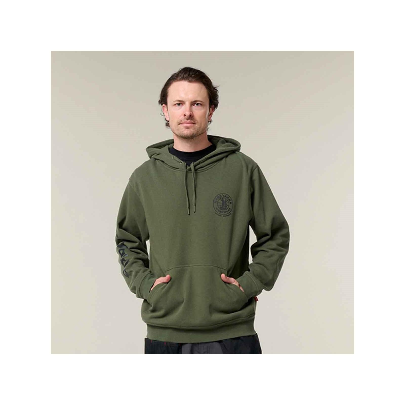 Hard Yakka Heritage Hoodie - Military Green in Military Green
