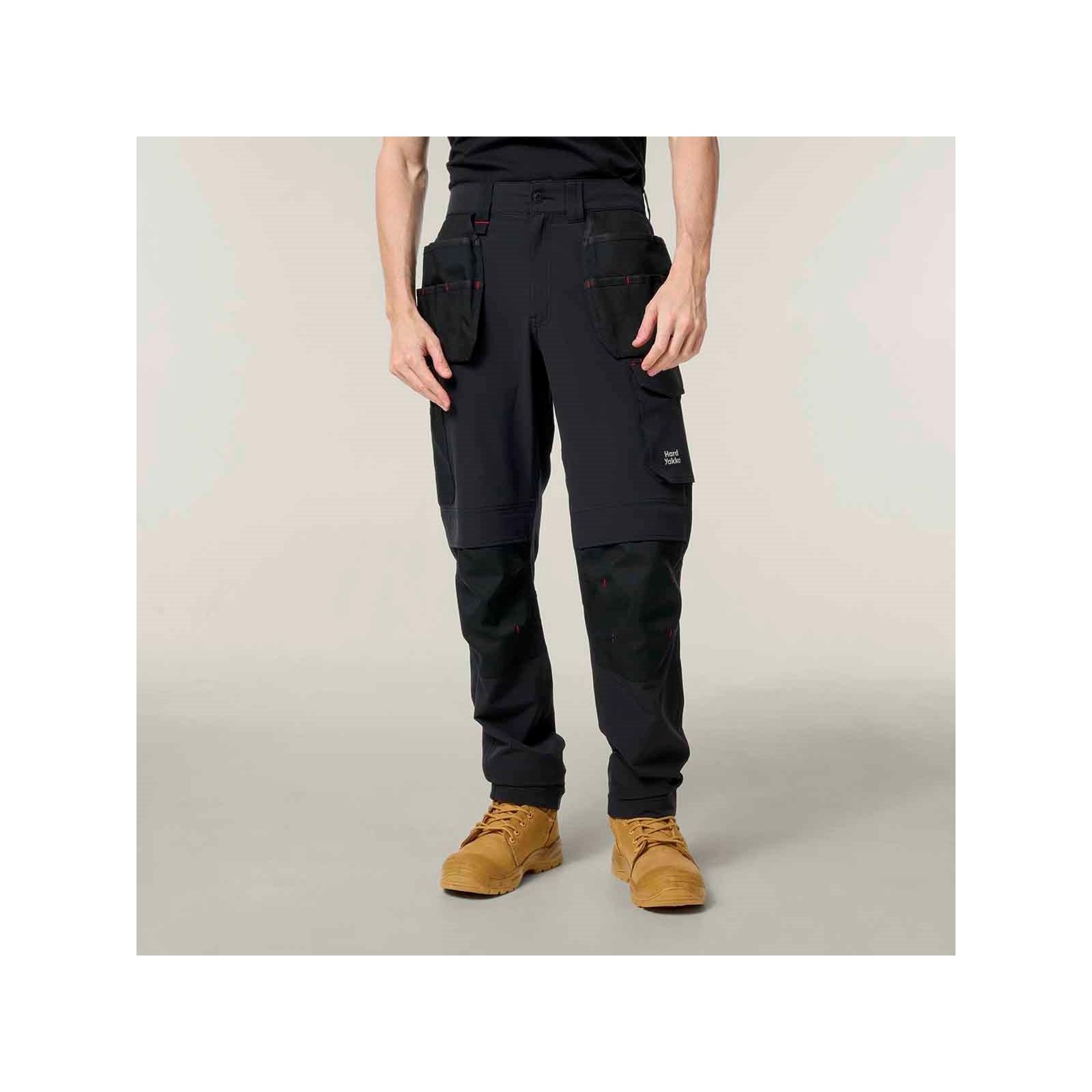 Hard Yakka Toughmaxx Lite Holster Pocket Pant - Black in Black