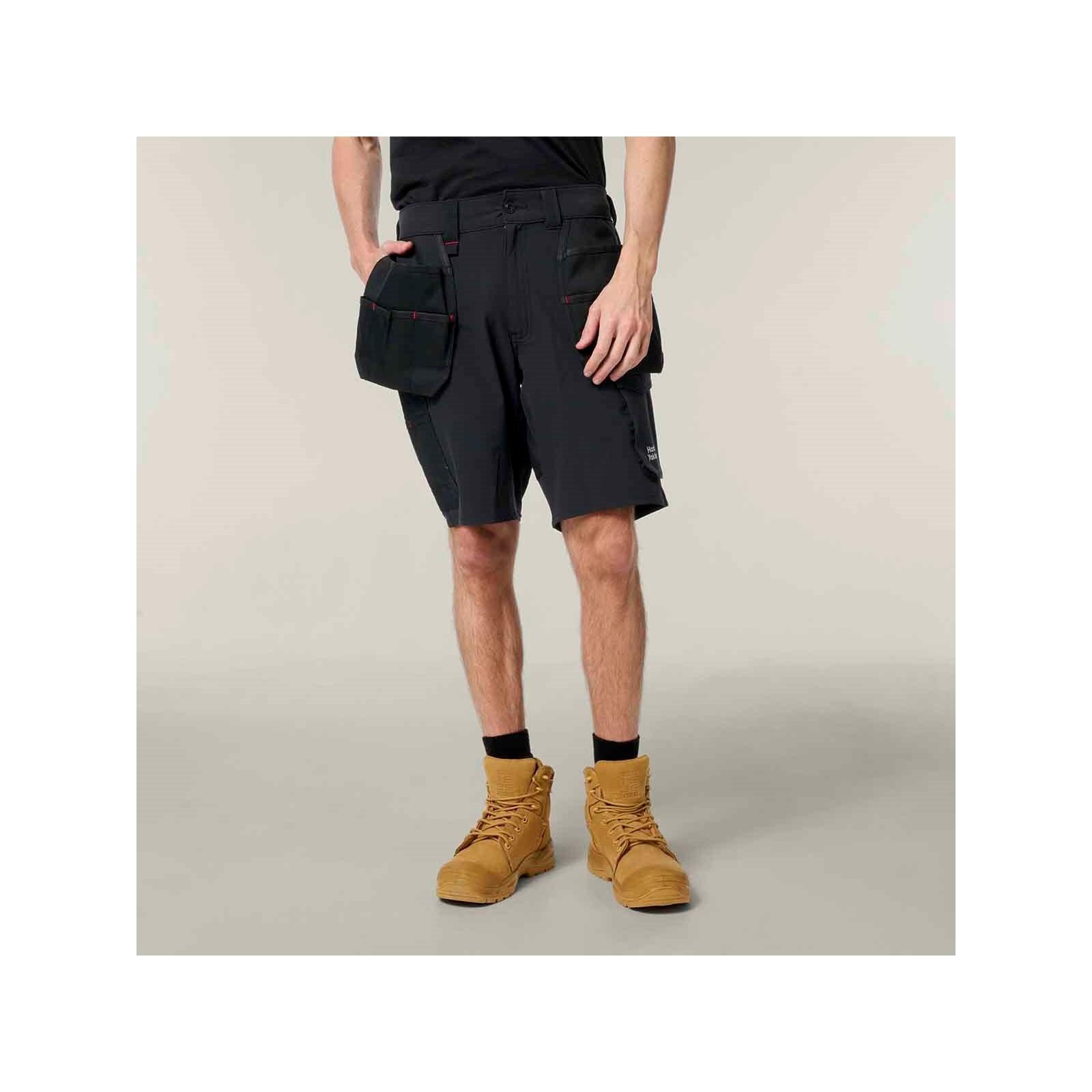 Hard Yakka Toughmaxx Lite Holster Pocket Short - Black in Black