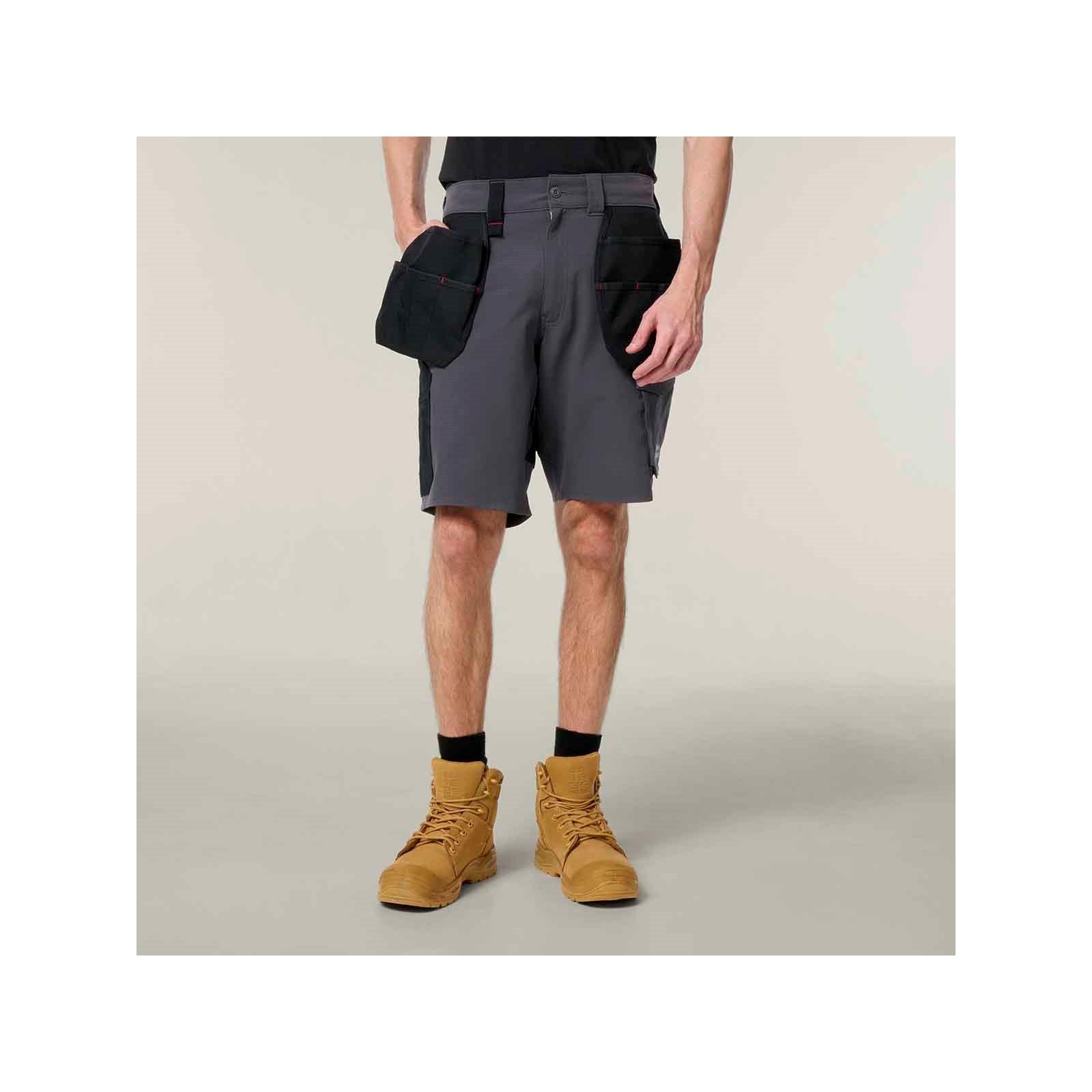 Hard Yakka Toughmaxx Lite Holster Pocket Short - Graphite in Graphite