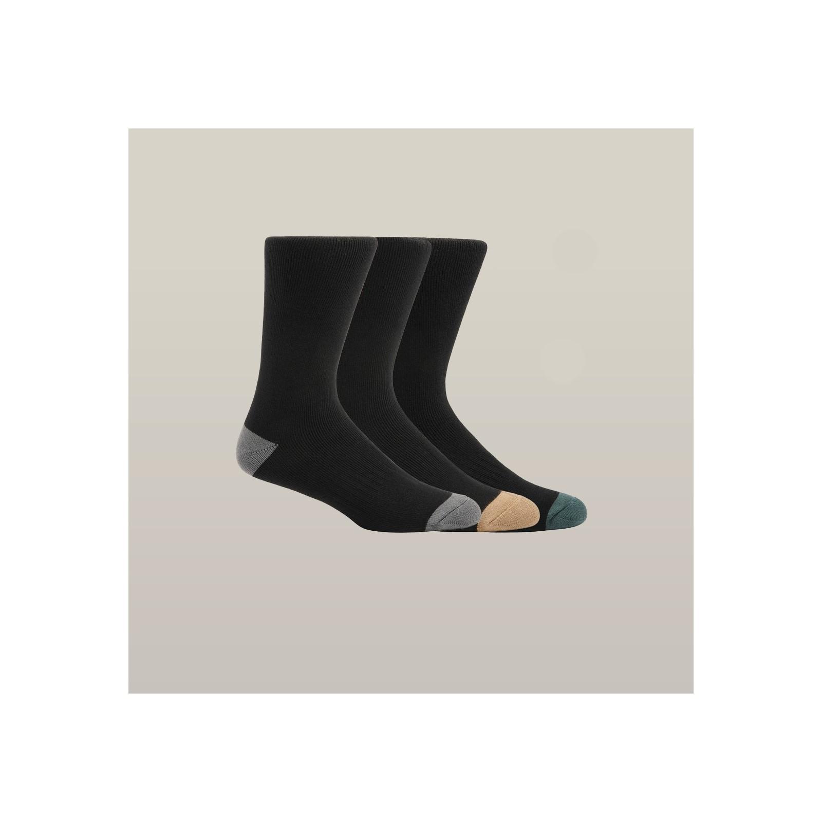 Hard Yakka Core Bamboo Rich Padded Crew Sock - 3 Pack - Multicoloured