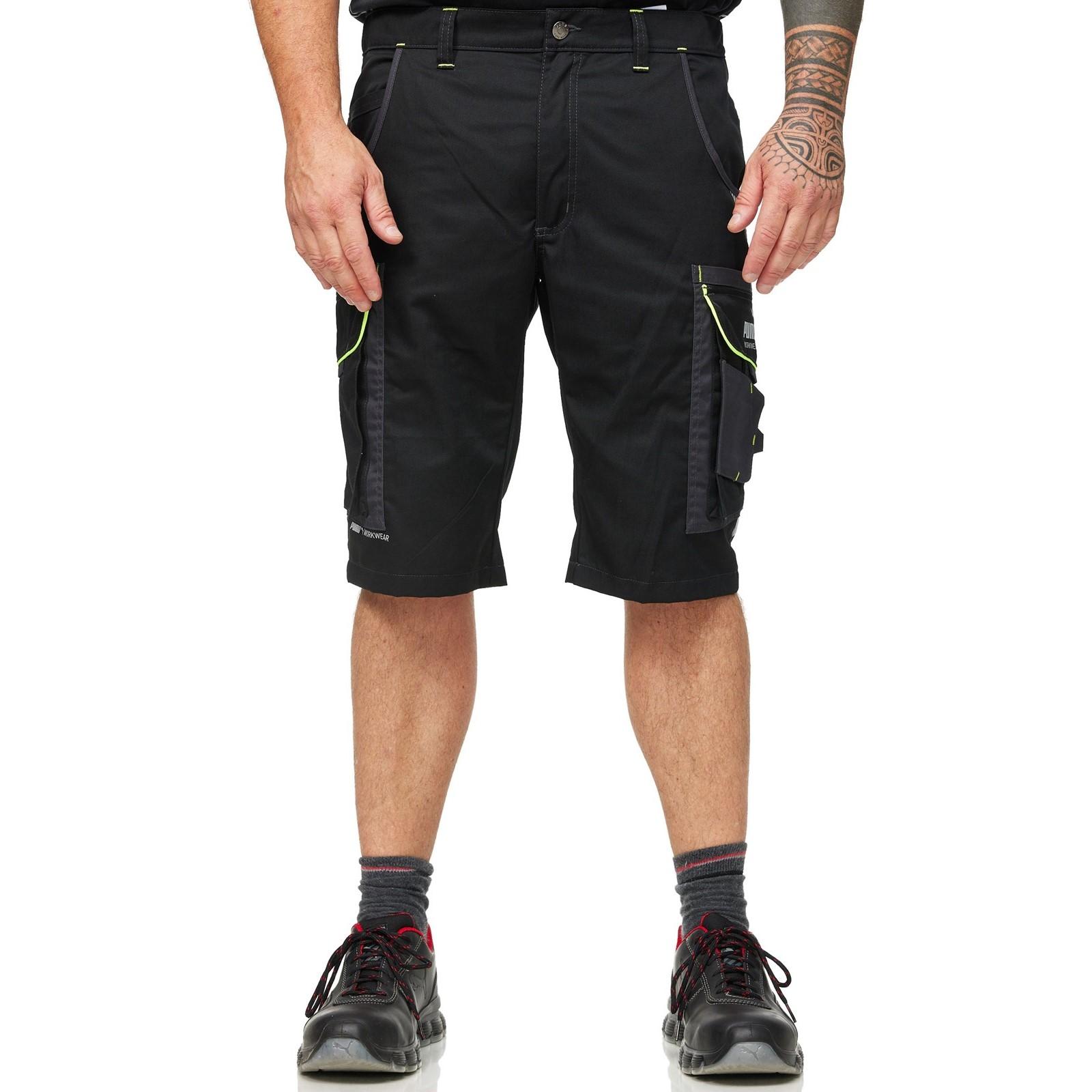 Puma Workwear Precision X Work Shorts - Black/Neon