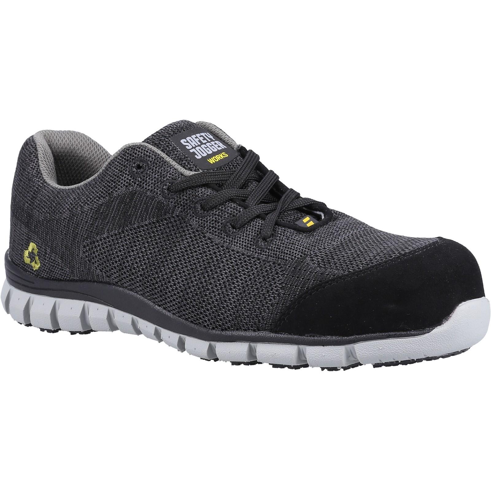 Safety Jogger Morris S1P Safety Trainers - Black in Black