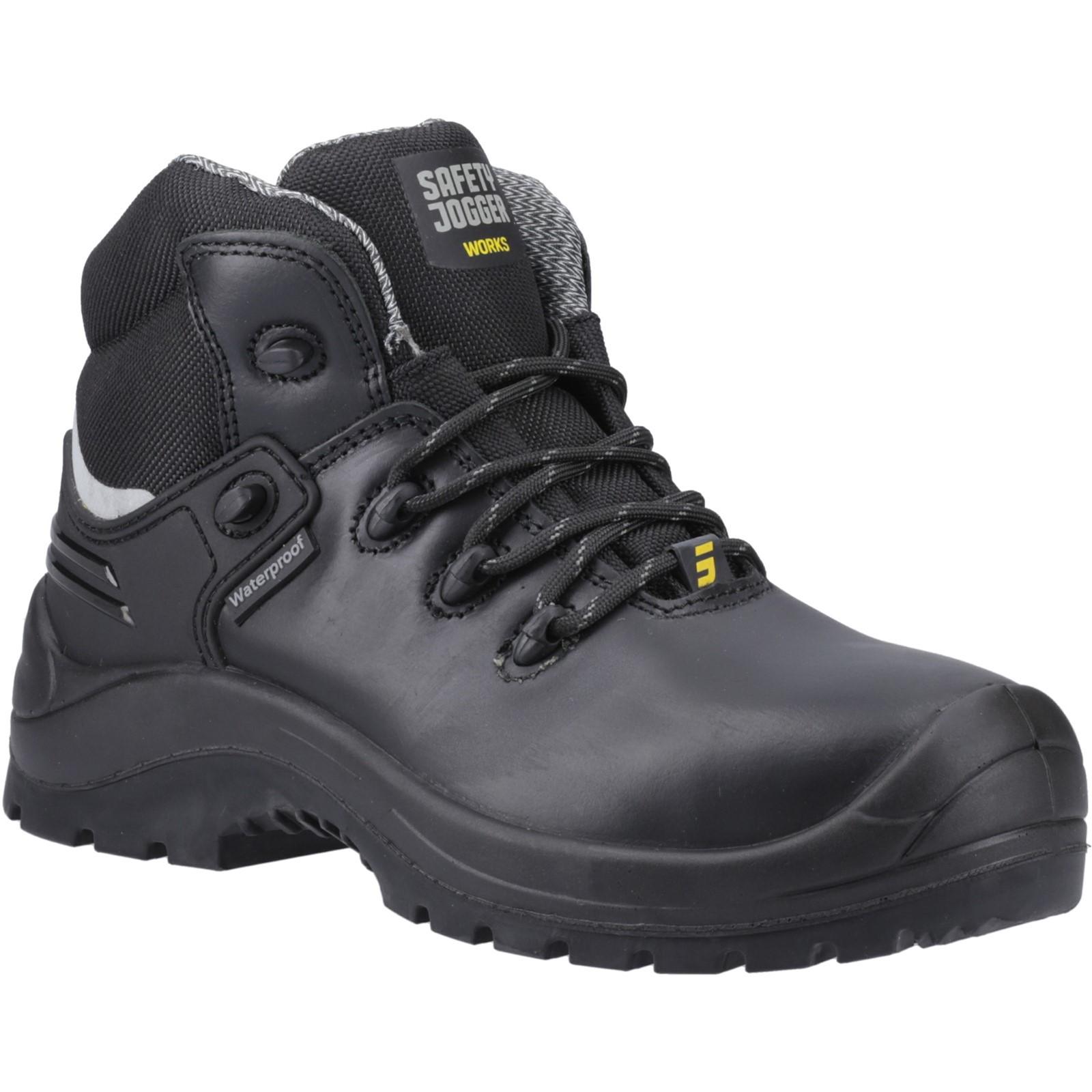 Safety Jogger X430 S3 Waterproof Safety Footwear - Black in Black