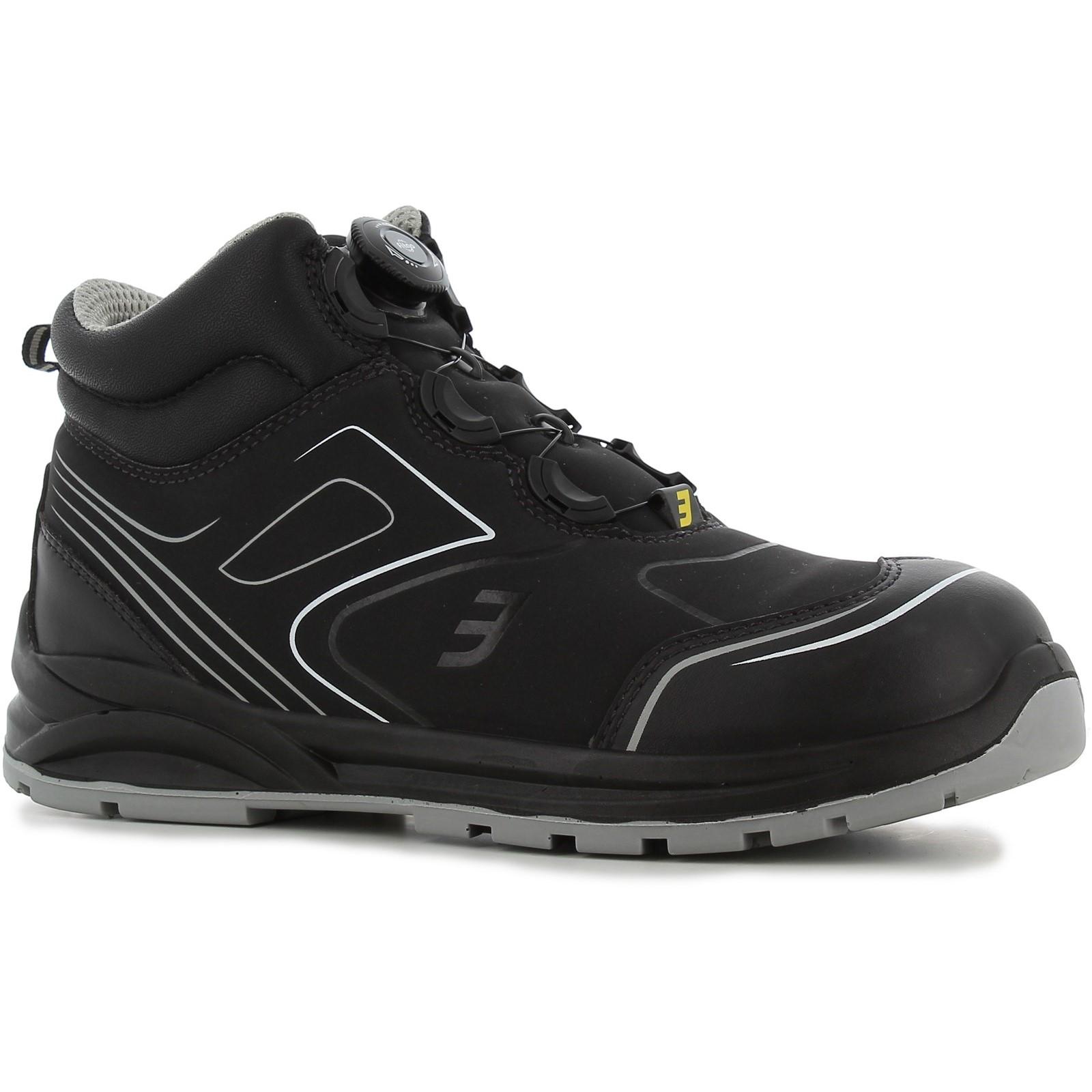 Safety Jogger Cador S3 MID TLS Safety Boots - Black in Black