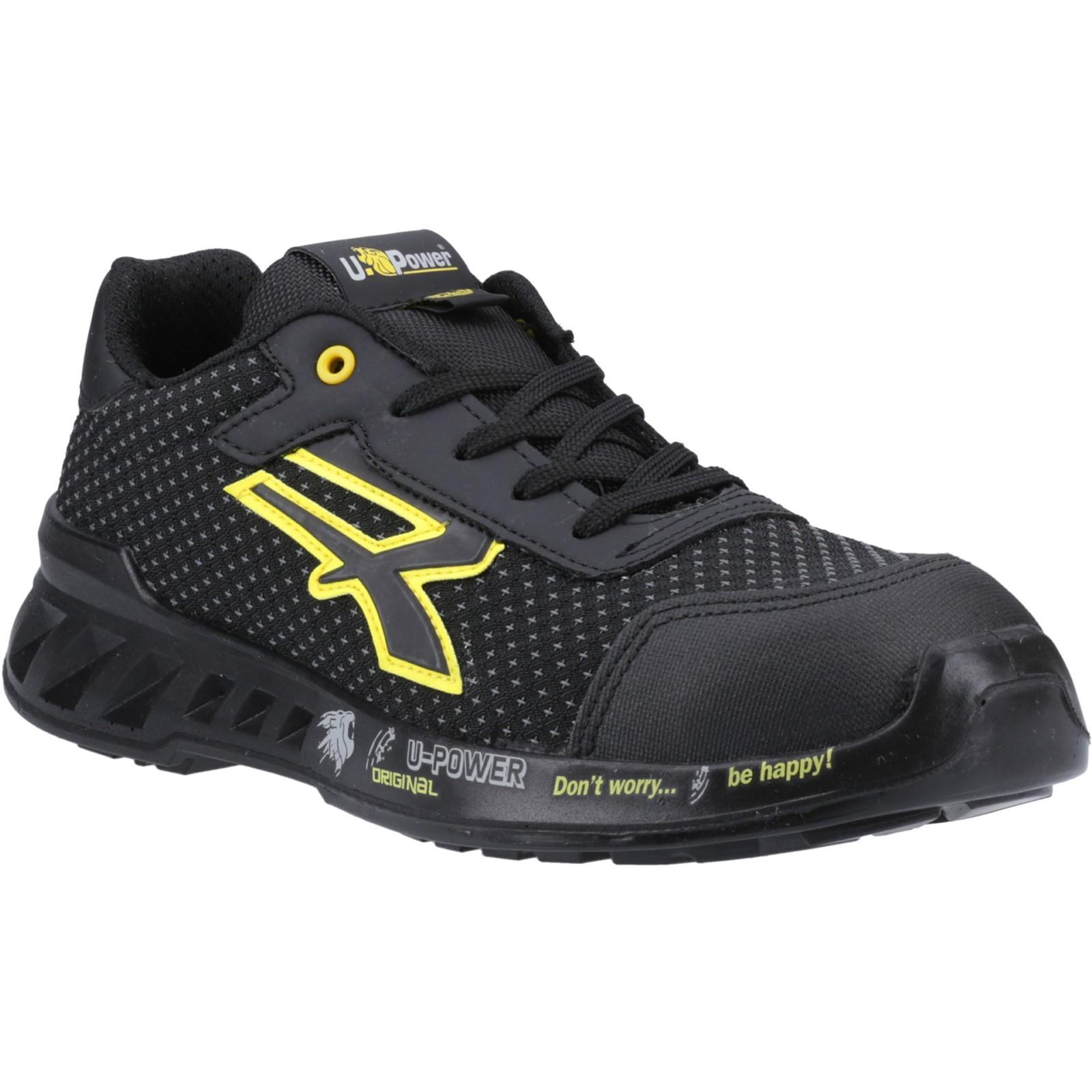 U-Power Matt Lightweight Safety Shoes - Black