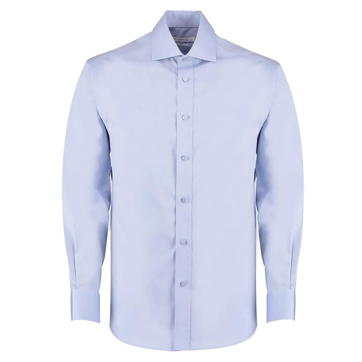 Kustom Kit Kustom Kit KK118 Cutaway Collar Premium Oxford Shirt in Light Blue