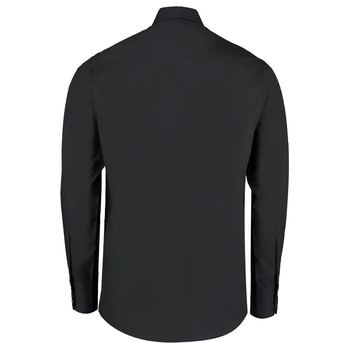 Kustom Kit Kustom Kit KK131 Tailored Fit Business Shirt in Black