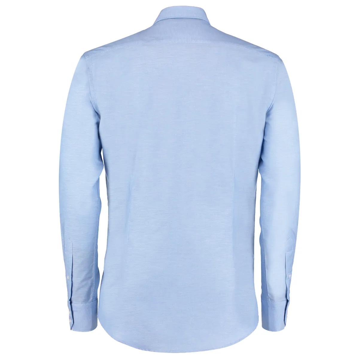 Kustom Kit Kustom Kit KK182 Stretch Oxford Shirt in Light Blue