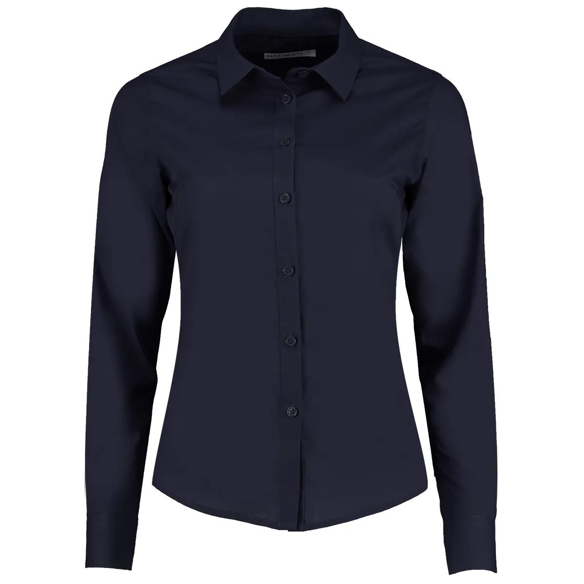 Kustom Kit Kustom Kit KK242 Ladies Poplin Shirt in Light Blue