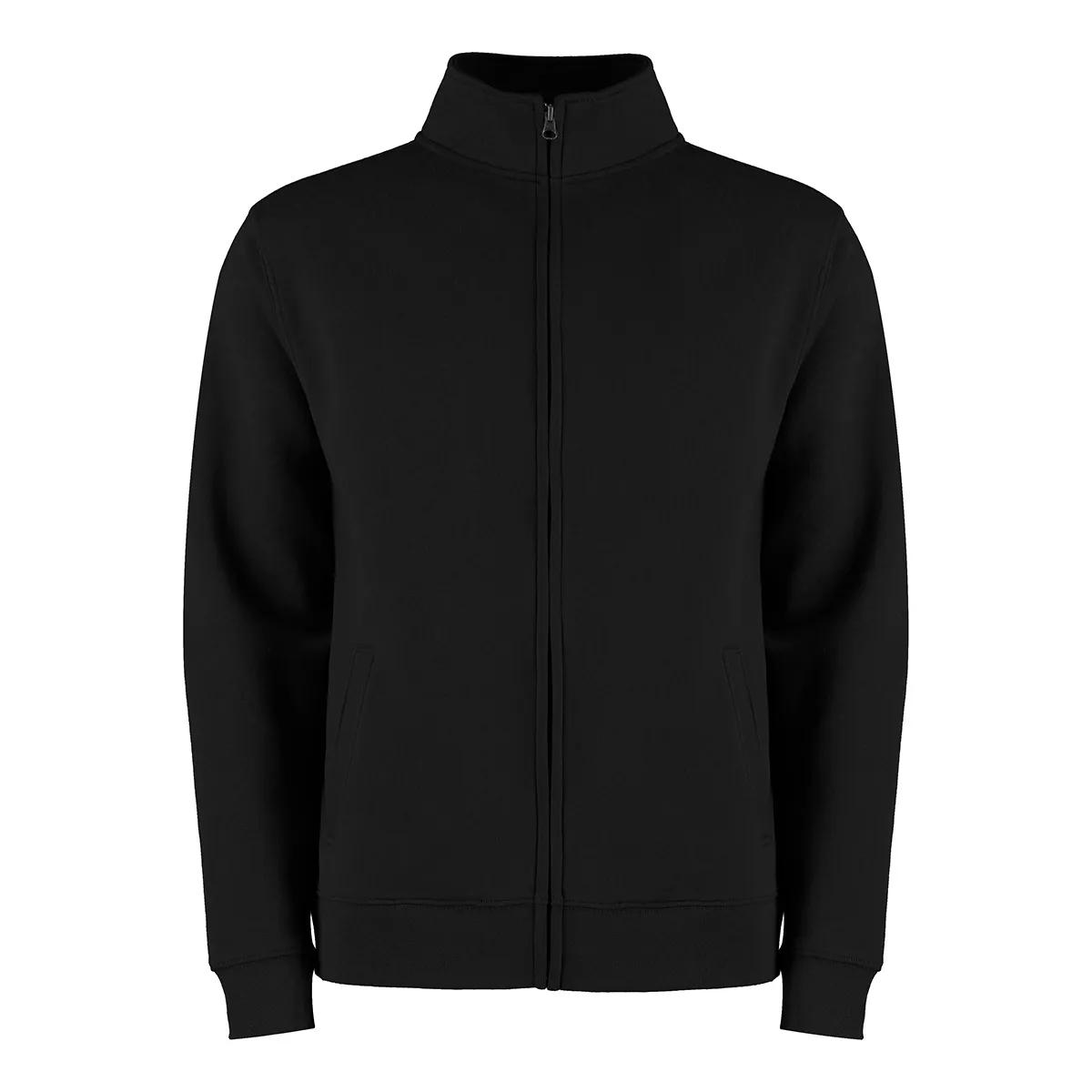 Kustom Kit Kustom Kit KK334 Regular Fit Zipped Sweatshirt in Black