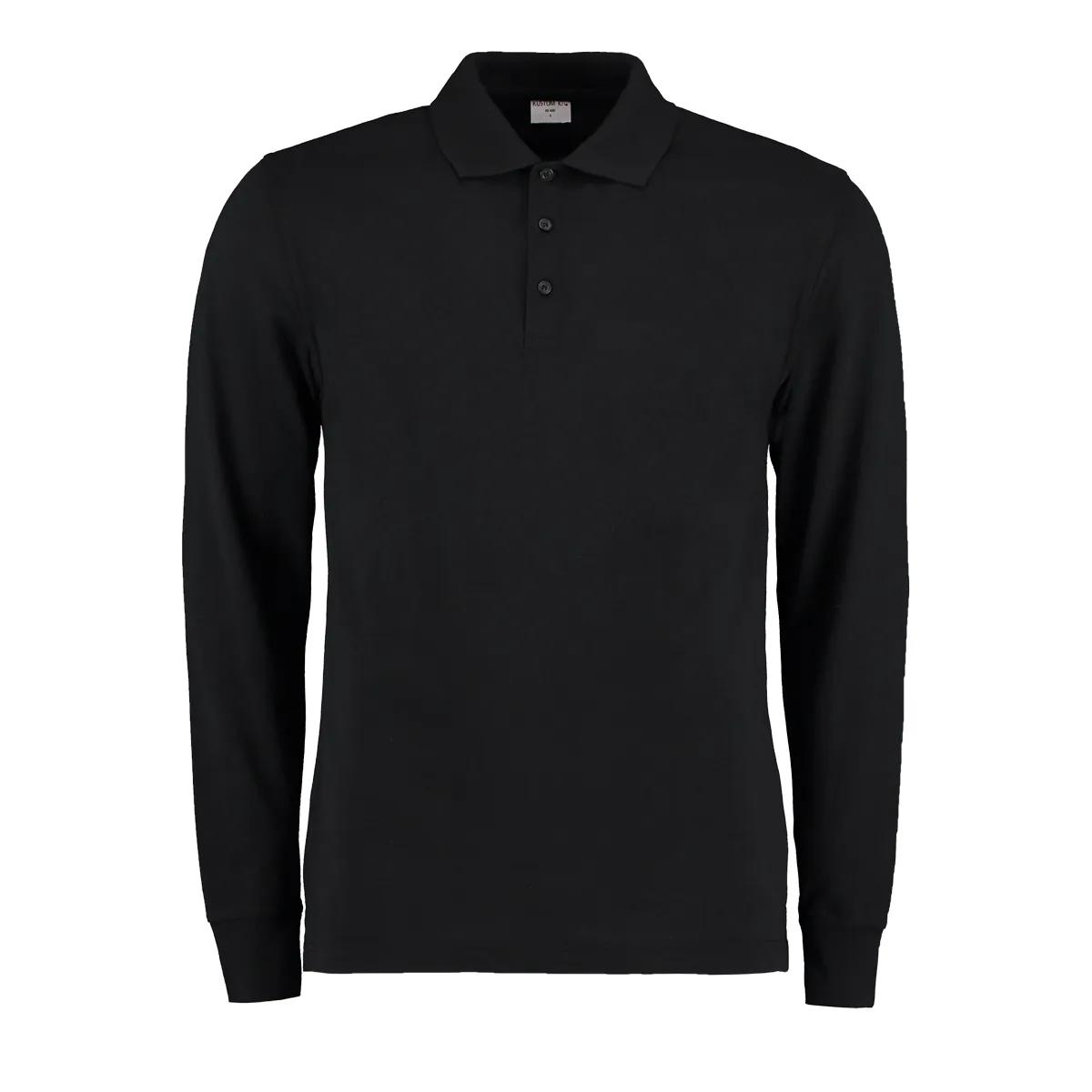 Kustom Kit Kustom Kit KK430 Long Sleeve Polo in Graphite