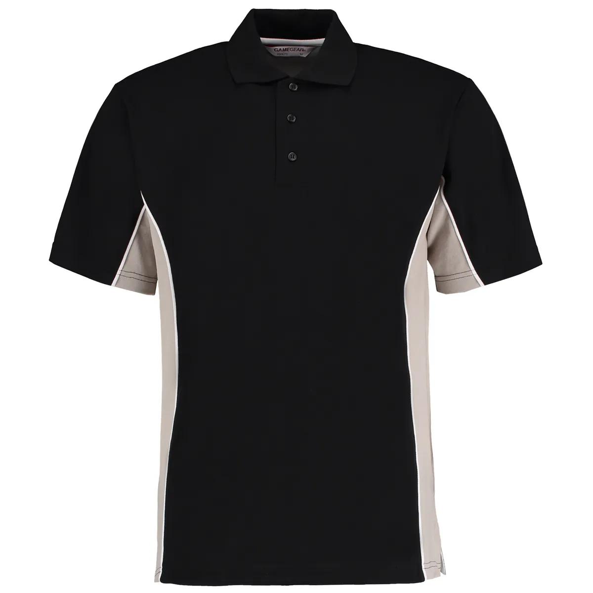 Kustom Kit Kustom Kit KK475 Track Polo Shirt in Navy/Light Blue/White