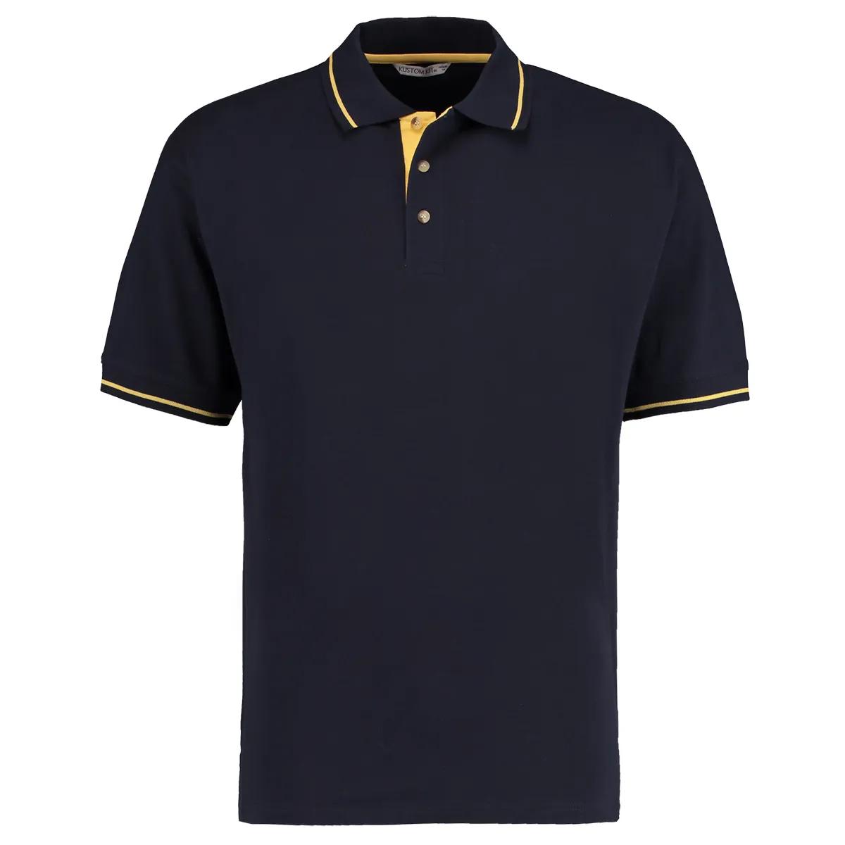 Kustom Kit Kustom Kit KK606 Mens St Mellion Polo in Navy/White