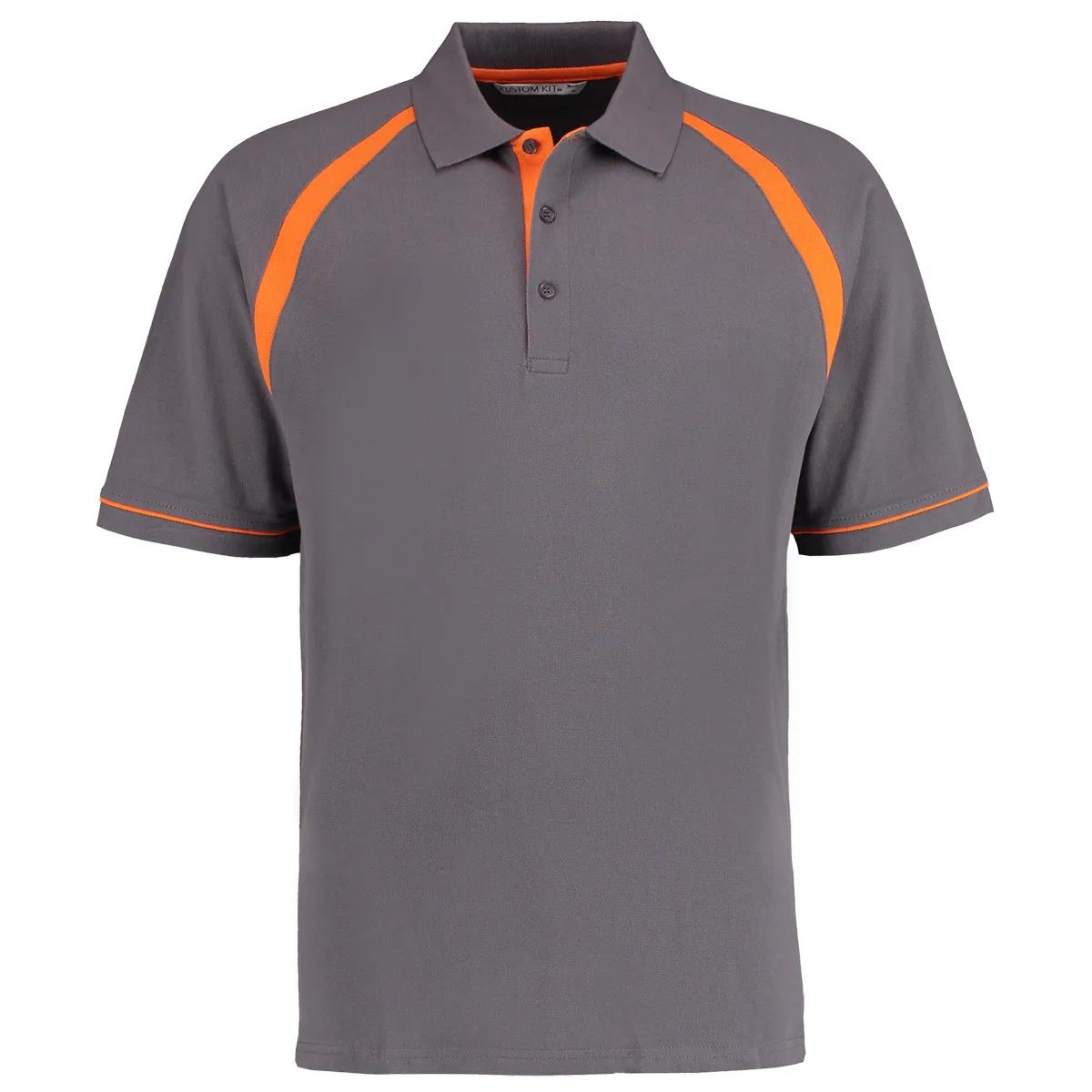 Kustom Kit Kustom Kit KK615 Oak Hill Polo in Black/Bright Red