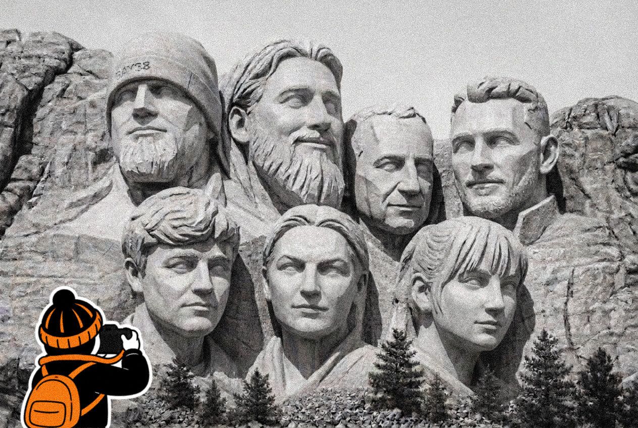 The Clothing House team — carved into Mount Rushmore. Probably a bit much. We're owning it.