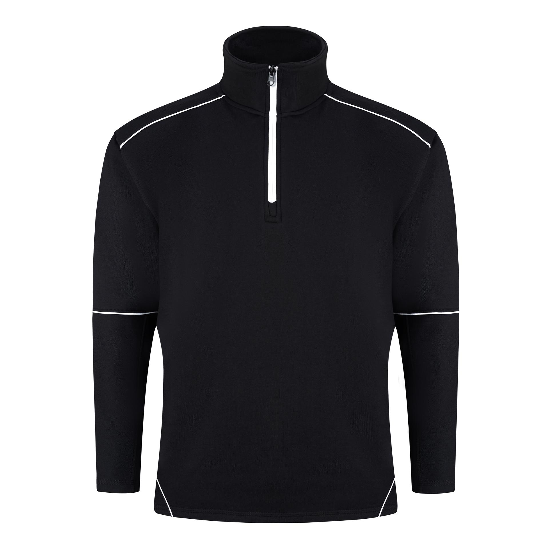 ØRN ORN Fireback Quarter Zip Sweatshirt in Black - Graphite