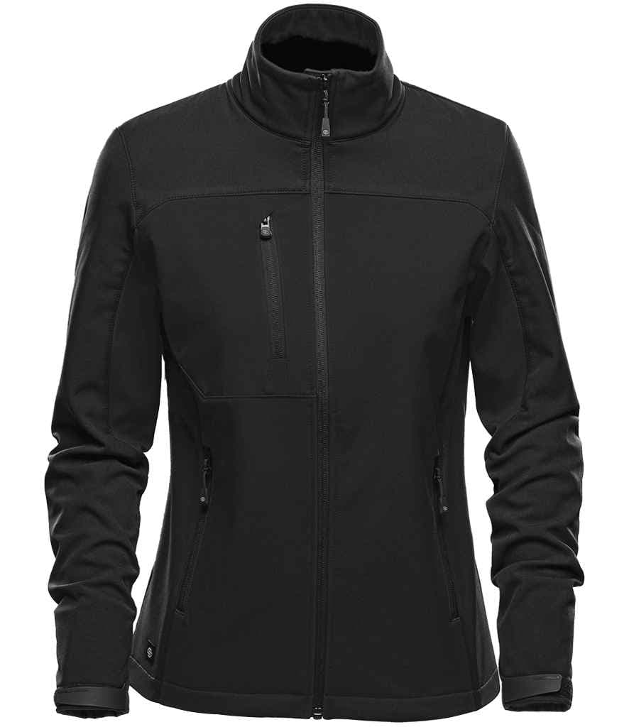 Stormtech Ladies Cascades Soft Shell Jacket in Black/Black