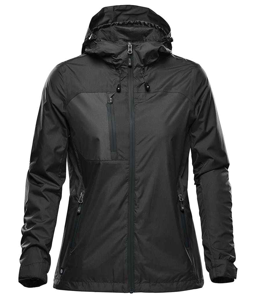 Stormtech Ladies Olympia Shell Jacket in Black/Black