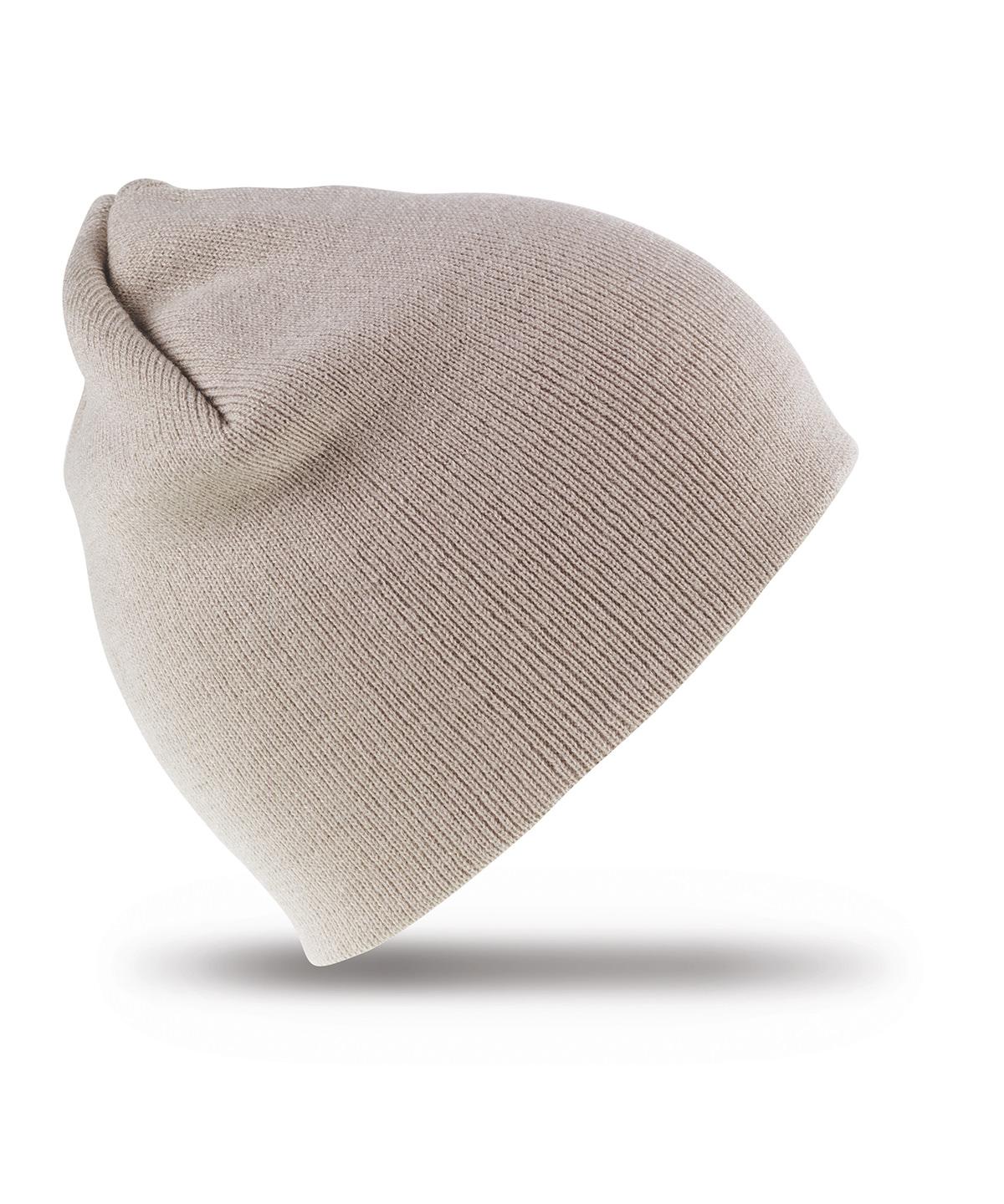 Result Result RC044 Pull-on soft-feel acrylic hat in Black