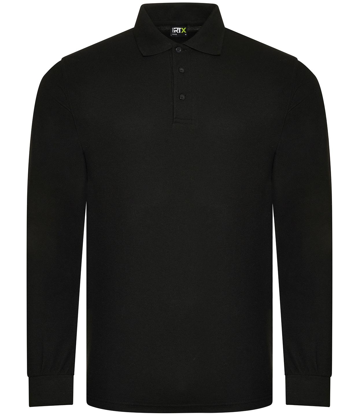 Pro RTX Pro RTX Pro long sleeve polo in Black