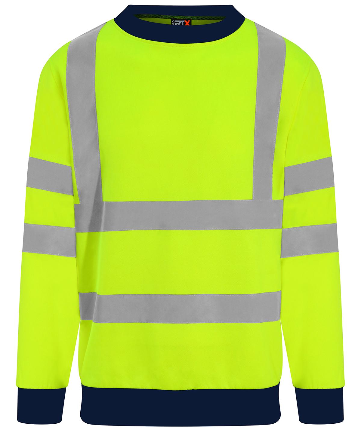 Pro RTX Pro RTX RX730 High visibility sweatshirt in HV Orange/Navy