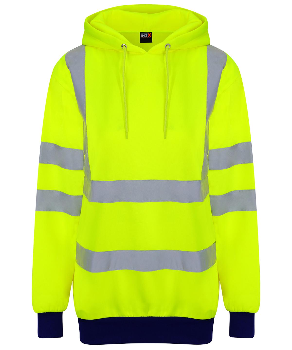 Pro RTX Pro RTX RX740 High visibility hoodie in HV Orange/Navy