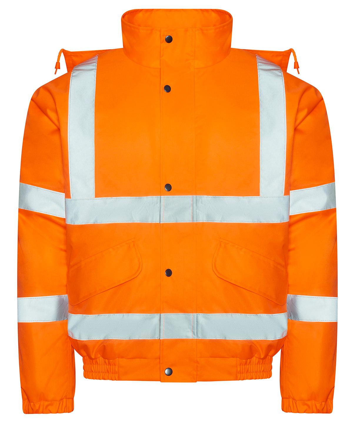 Pro RTX Pro RTX RX770 High visibility bomber jacket in HV Orange