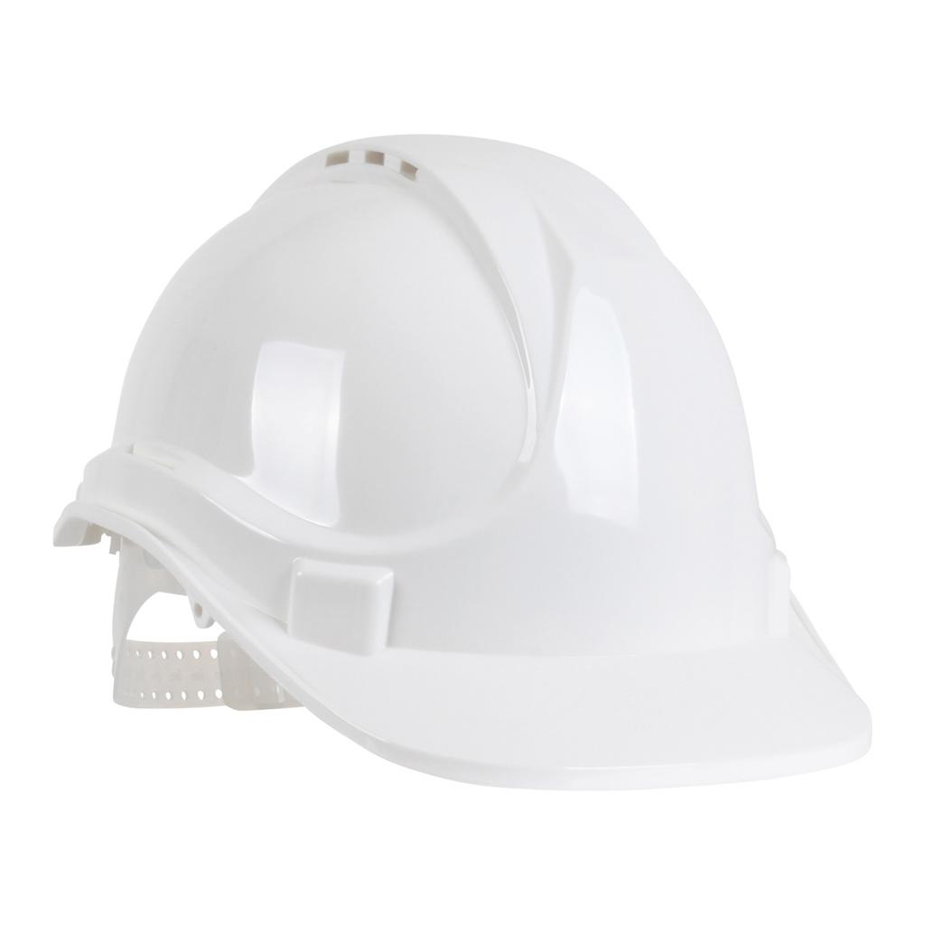 Blackrock 6 Point Harness Safety Helmet - White