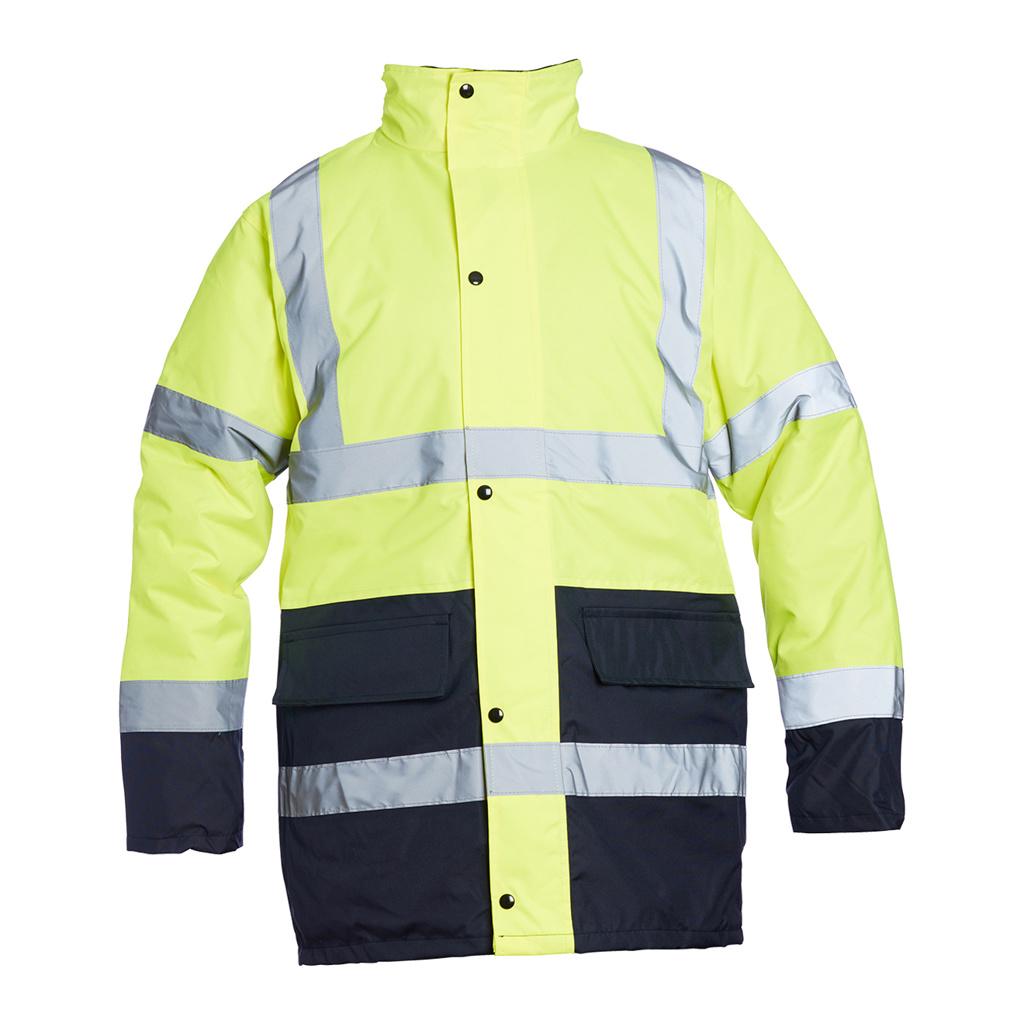 Blackrock Hi-Vis Two Tone Coat - Yellow/Navy