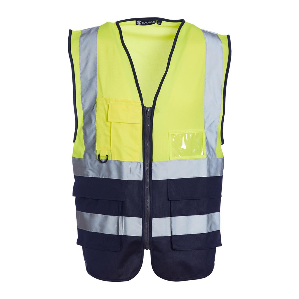 Blackrock Premium Hi-Vis Waistcoat - Yellow/Navy