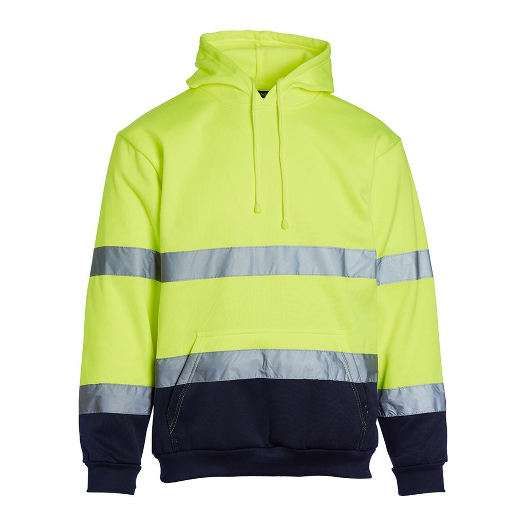 Blackrock Hi-Vis Hooded Sweatshirt - Yellow/Navy