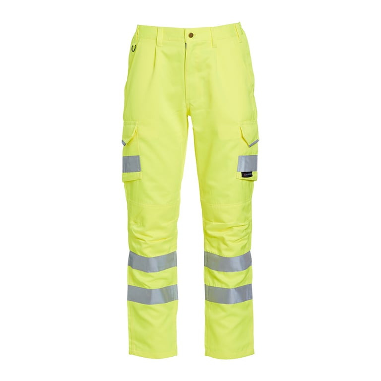 Hi-Vis Polycotton Trousers - Yellow - 30"L