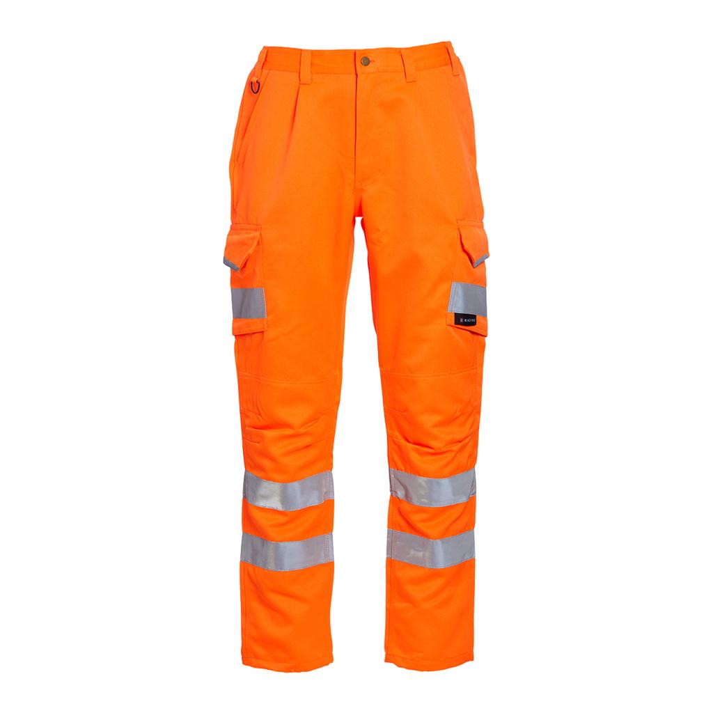 Blackrock Hi-Vis Polycotton Trousers - Orange - 40"R