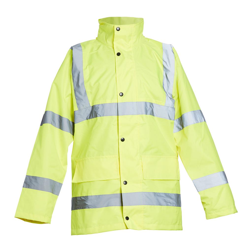 Blackrock Hi-Vis Rain Jacket with Lining - Yellow