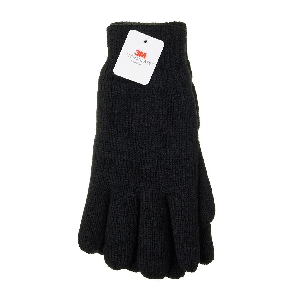Blackrock Black Thinsulate Lined Woolly Gloves