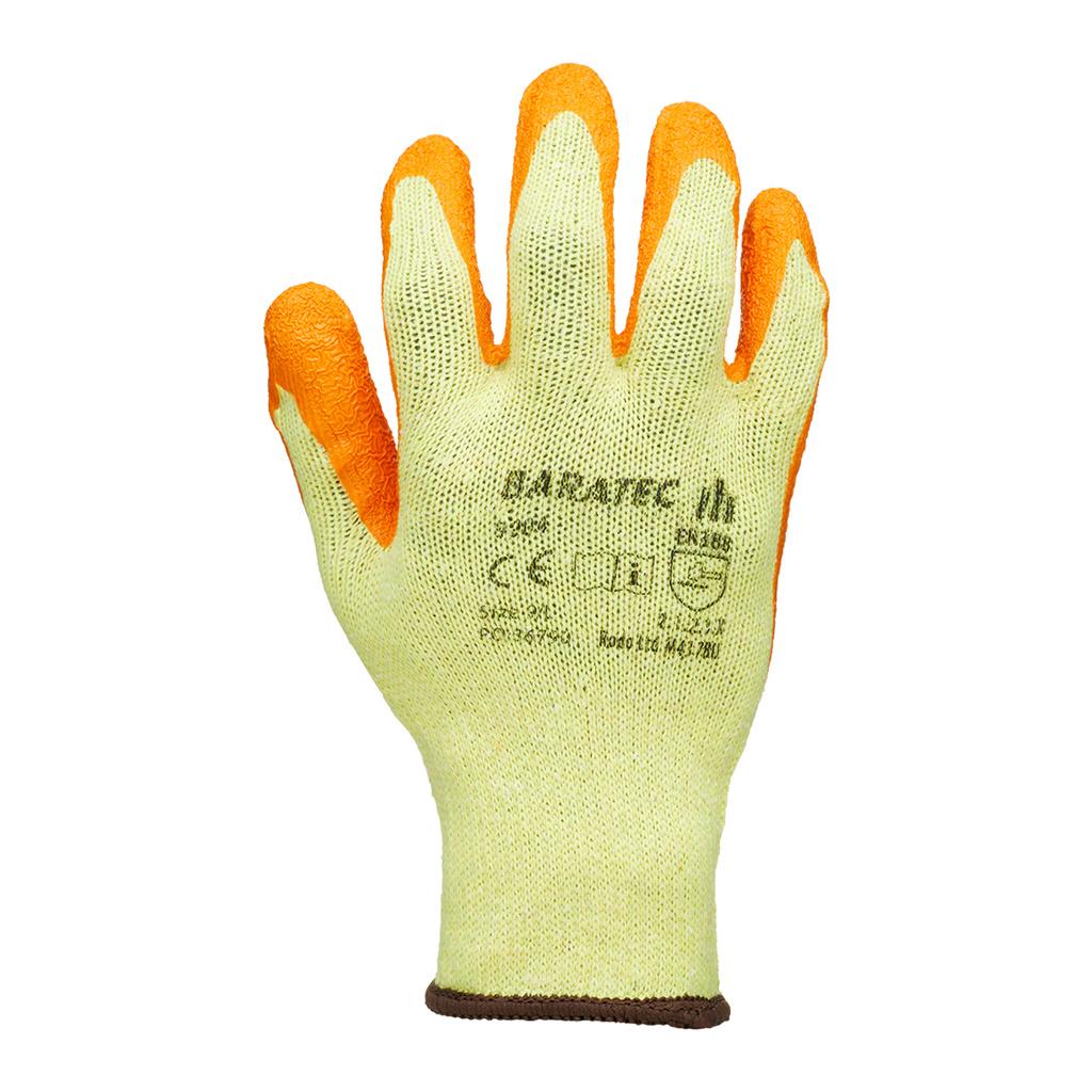 Baratec Latex Gripper Glove, orange/yellow - polybag