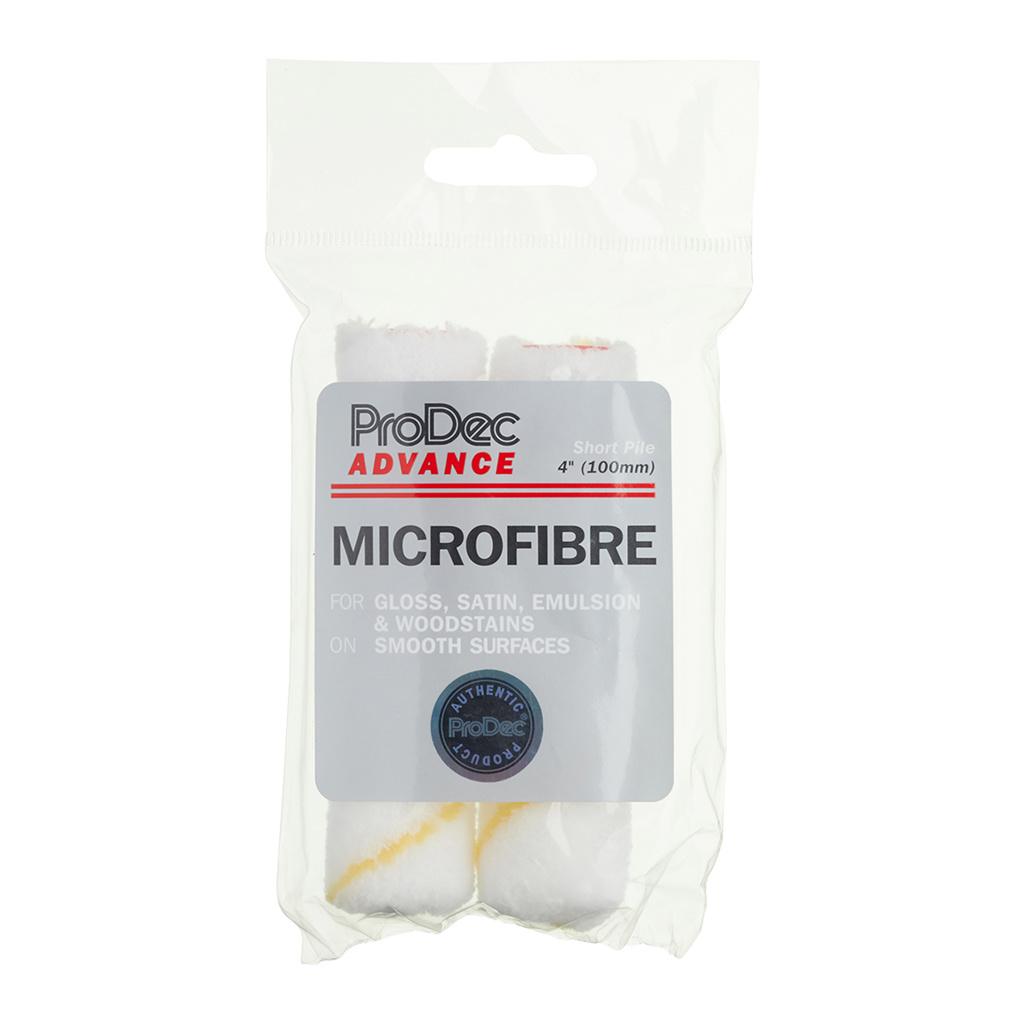 2pk 4" Short Pile Microfibre Mini Roller